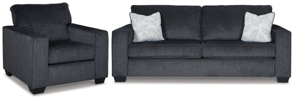 Altari Slate Sofa Sleeper with Chair