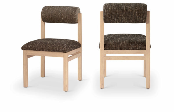Roundhill Linen Textured Fabric Upholstered Dining Chair — 11051-C