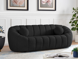 Elijah Black Boucle Fabric Sofa