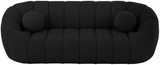 Elijah Black Boucle Fabric Sofa