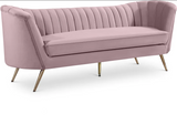 Margo Pink Velvet Sofa