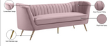 Margo Pink Velvet Sofa