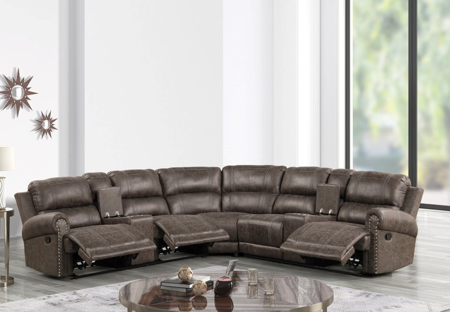 Oversized online reclining sofa