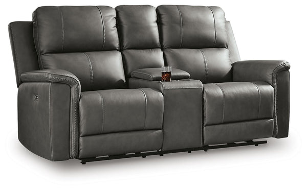 Bleckley Power Reclining Loveseat with Console