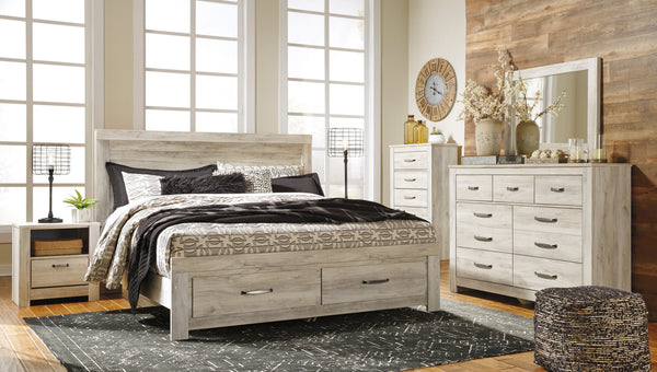 Bellaby Whitewash Storage Platform Bedroom Set