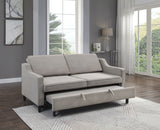 9428NV-3CL Convertible Studio Beige Sofa