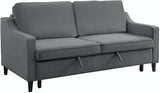 9428NV-3CL Convertible Studio Grey Sofa