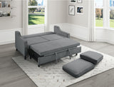 9428NV-3CL Convertible Studio Grey Sofa