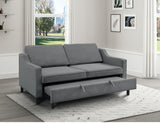 9428NV-3CL Convertible Studio Grey Sofa