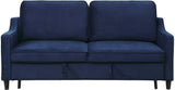 9428NV-3CL Convertible Studio Blue Sofa