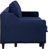 9428NV-3CL Convertible Studio Blue Sofa