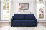 9428NV-3CL Convertible Studio Blue Sofa