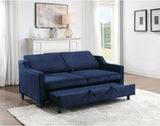 9428NV-3CL Convertible Studio Blue Sofa