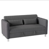 9406BRG-3CL Convertible Grey Studio Sofa