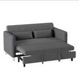 9406BRG-3CL Convertible Grey Studio Sofa