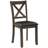 Hazel 5 Piece Wooden Dining Set in Charcoal Brown - Olivia Furniture