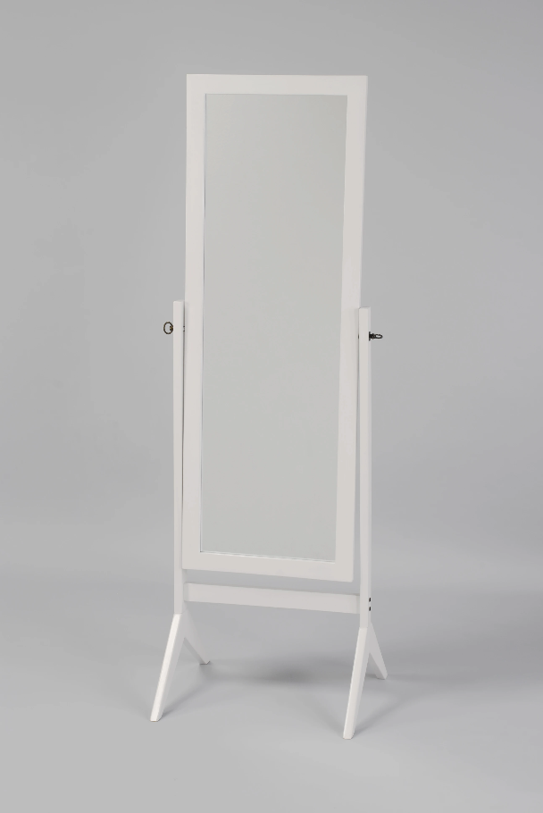 Cheval Rectangular White Mirror Olivia Furniture