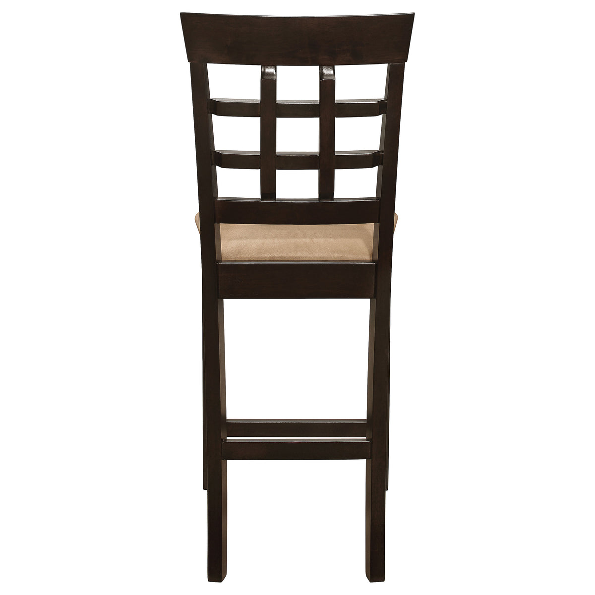 Gabriel Lattice-Back Upholstered Counter Chair Cappuccino (Set of 2)