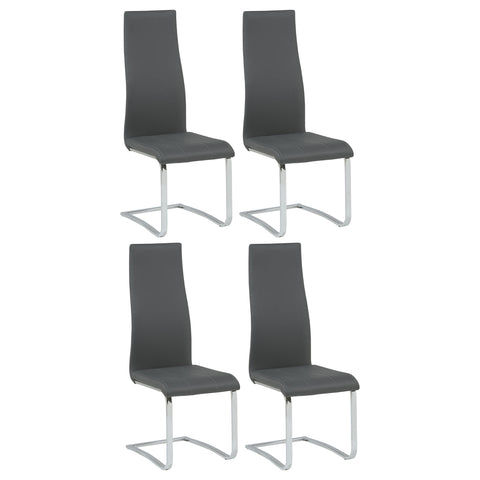 Montclair Upholstered Dining Side Chair Grey (Set of 4)