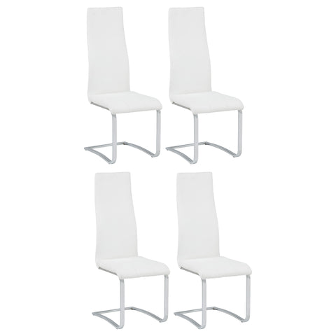 Montclair Upholstered Dining Side Chair White (Set of 4)