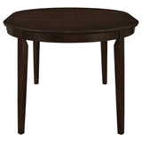 Gabriel Oval Extension Dining Table with Removable Leaf Cappuccino
