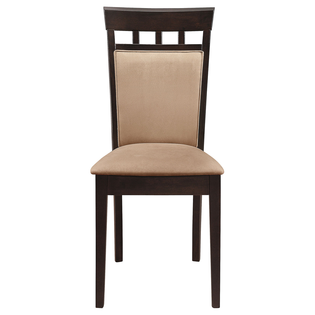 Gabriel Beige Upholstered-Back Dining Side Chair Cappuccino (Set of 2)