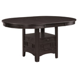 Lavon Oval 60-inch Wood Extension Leaf Dining Table Espresso