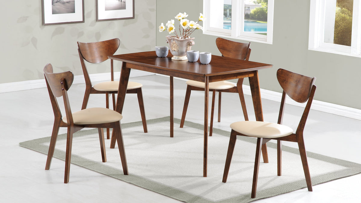 Kersey Dining Set Chestnut — collection scene; select a configuration for exact contents