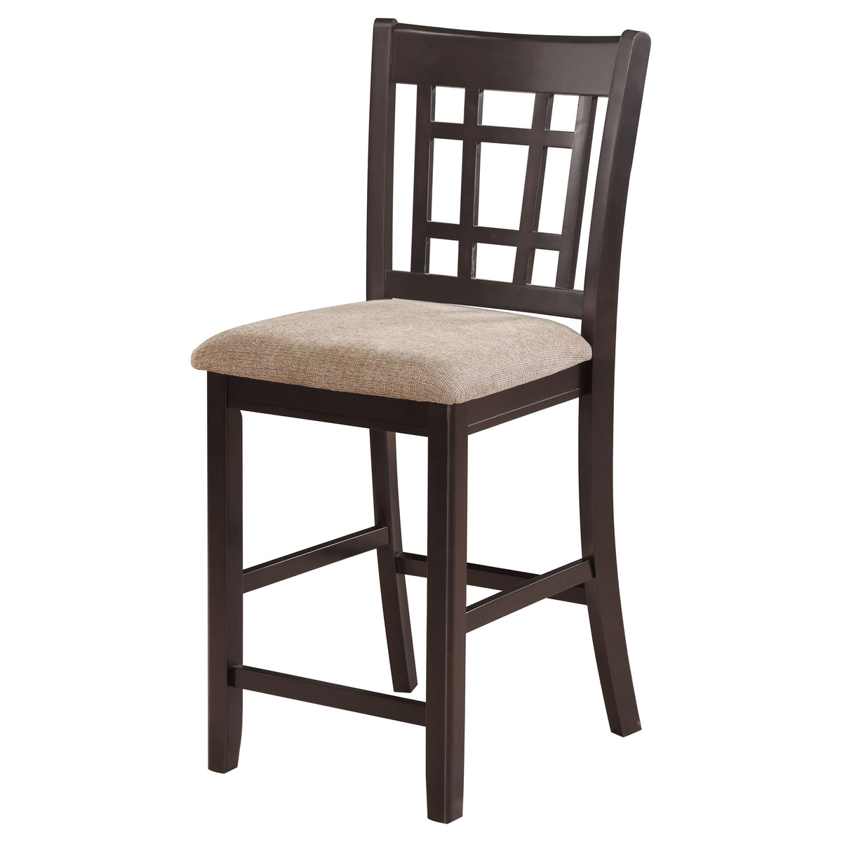 Lavon Wood Counter Height Dining Chair Tan and Espresso (Set of 2)