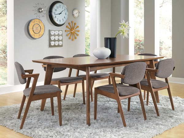 Malone Dining Set Dark Walnut