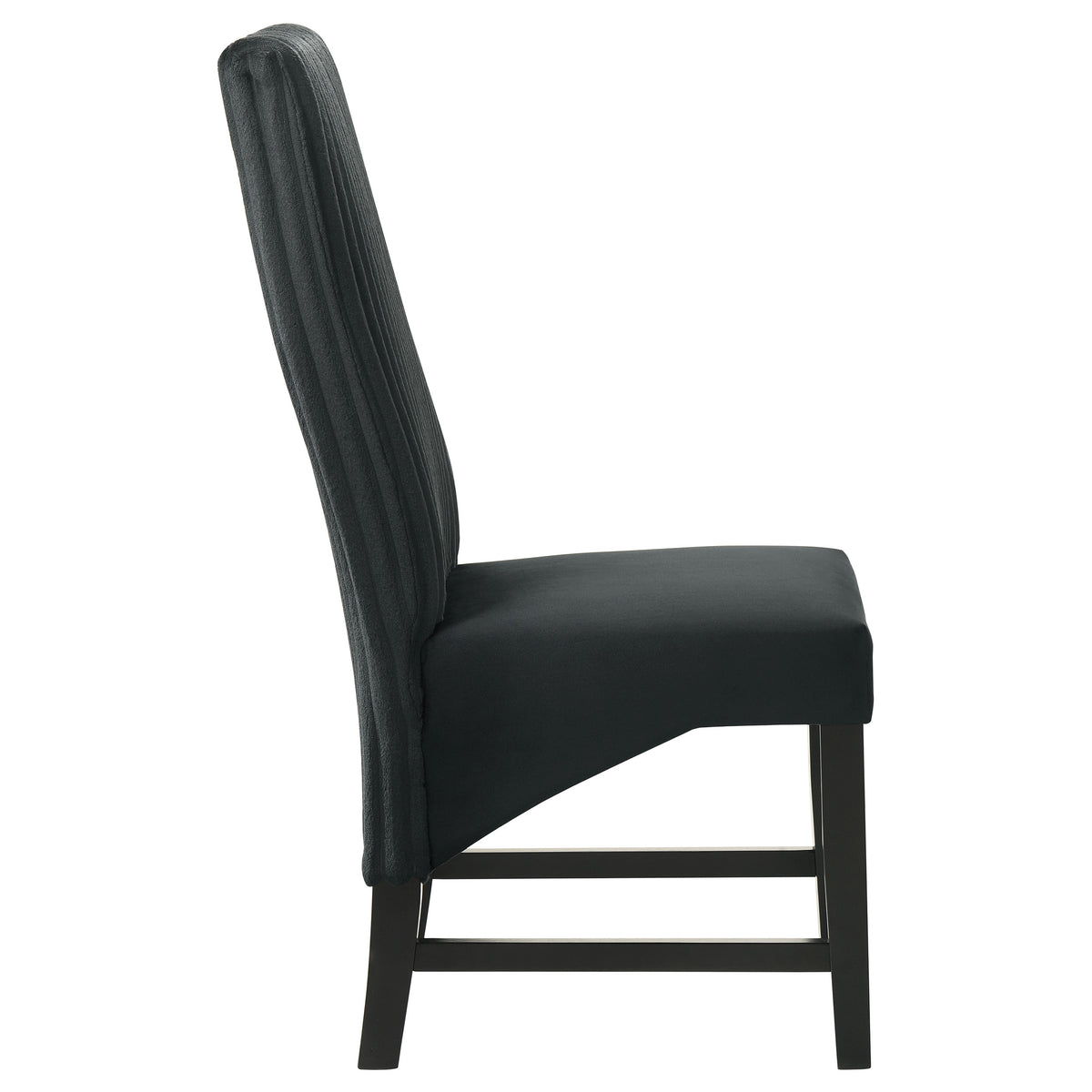 Barrand Channel-Back Upholstered Dining Side Chair Black Set of 2