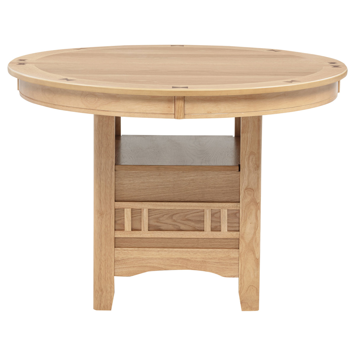 Lavon Oval 60-inch Wood Extension Leaf Dining Table Light Oak