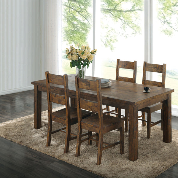 Coleman Dining Set Rustic Golden Brown