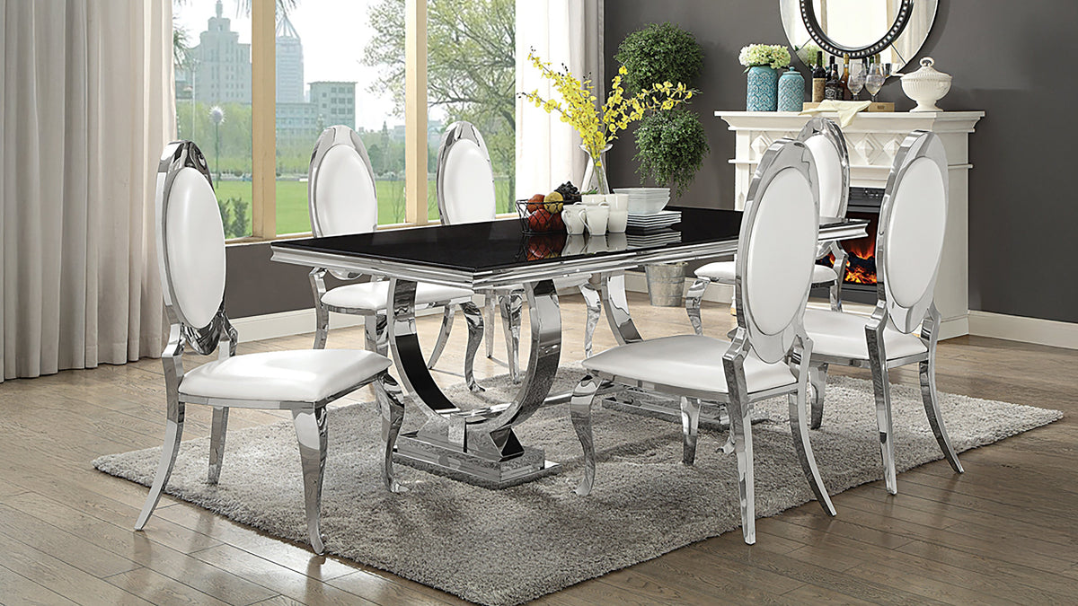 Antoine Dining Set Cream White — collection scene; select a configuration for exact contents