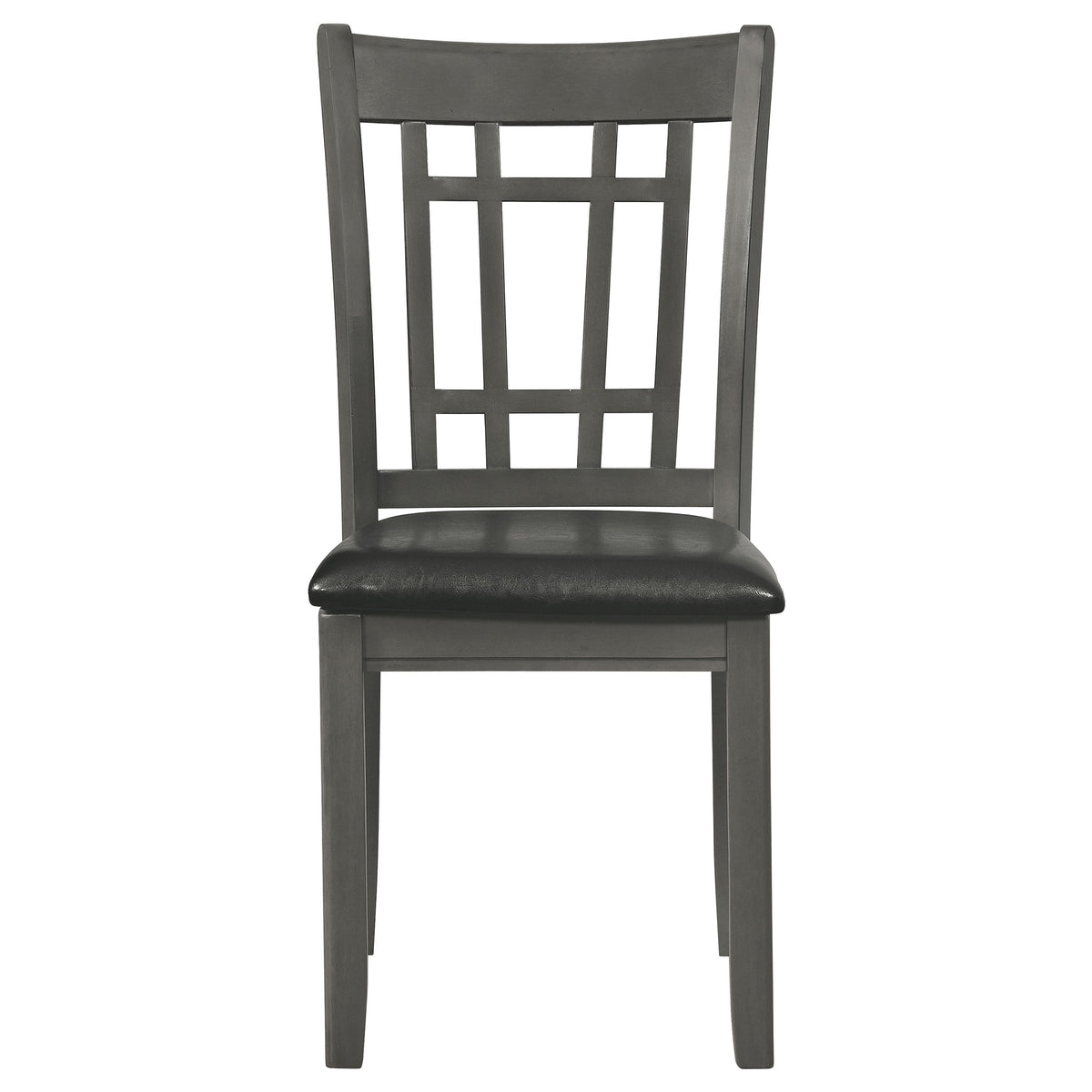 Lavon Wood Dining Side Chair Black and Medium Grey (Set of 2)