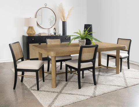 Arini Dining Set Cream / Black