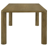 Castlewood 71-inch Rectangular Wood Dining Table Brown Oak