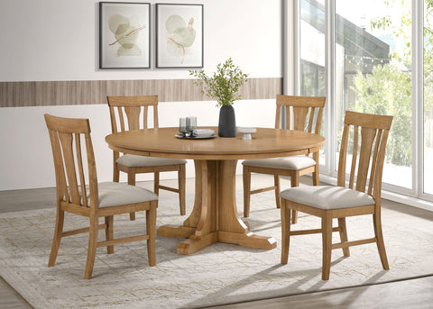 Hartville Dining Set Natural Light Brown