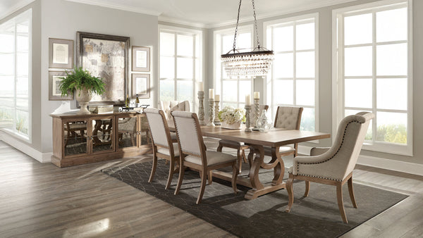 Brockway Dining Set Barley Brown / Cream