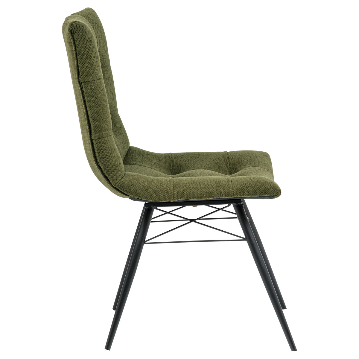 Aiken Fabric Upholstered Dining Side Chair Forest Green (Set of 4)
