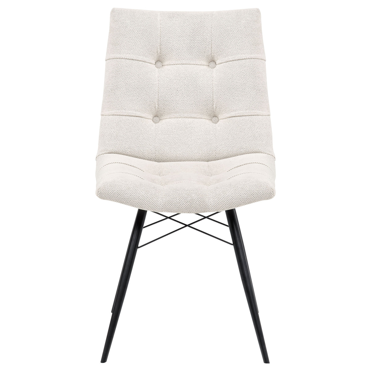 Aiken Fabric Upholstered Dining Side Chair Stone White (Set of 4)