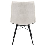 Aiken Fabric Upholstered Dining Side Chair Stone White (Set of 4)