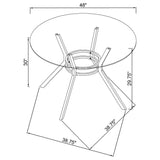 Steele Spoke Metal Dining Table Base Matte Black