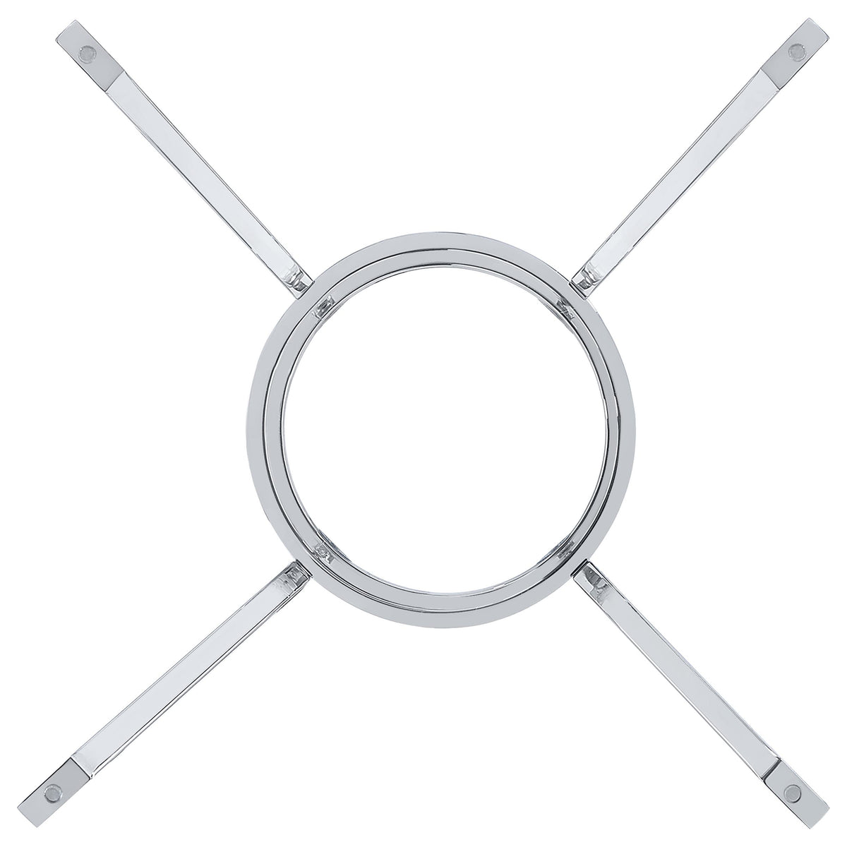 Steele Spoke Metal Dining Table Base Chrome