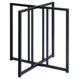 Pace Geometric Metal Dining Table Base Matte Black