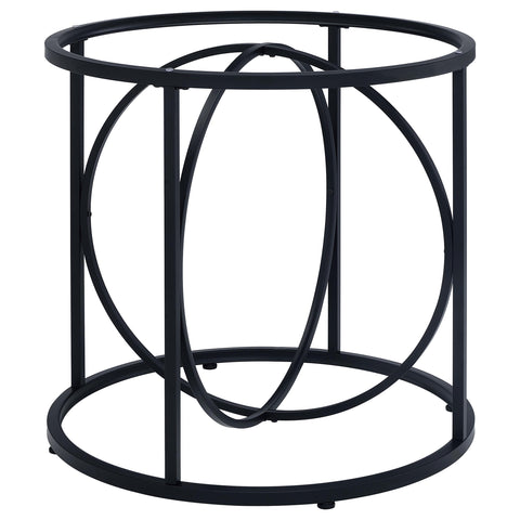 Levy Loop Metal Dining Table Base Matte Black