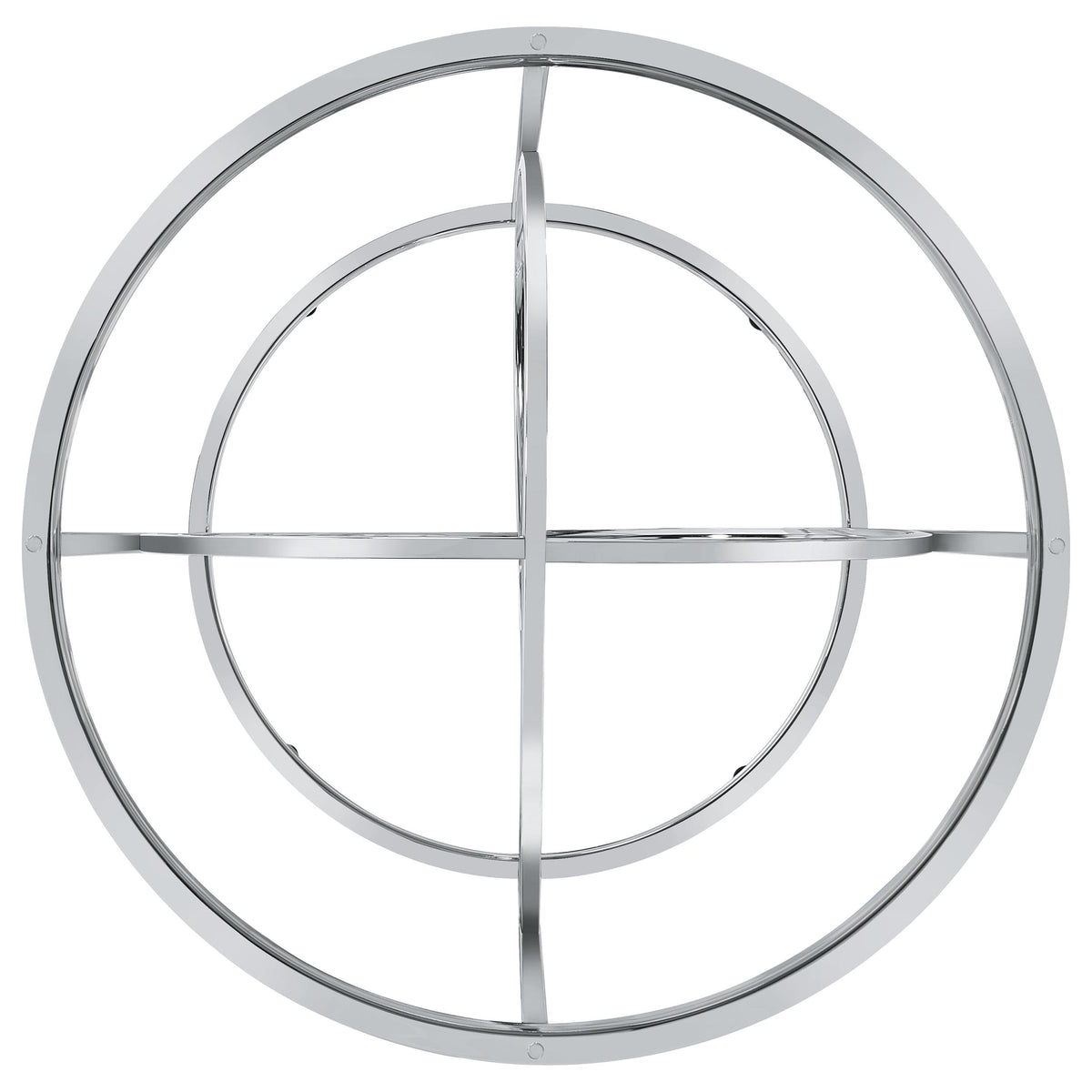 Levy Loop Metal Dining Table Base Chrome