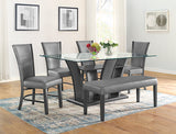 Camelia Gray/Gray Dining Chair, Set of 2 - Crown Mark | Olivia Furniture