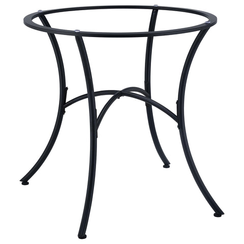 Kline Curved Metal Dining Table Base Matte Black