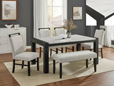 Jules Black/Light Gray Side Chair, Set of 2 - Crown Mark | Olivia Furniture